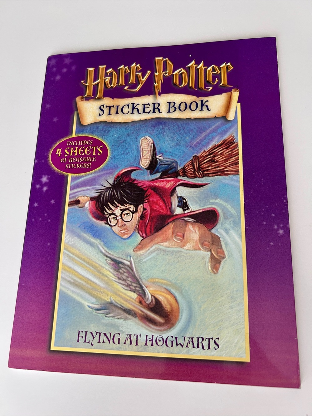 Harry Potter Sticker Book Flying at Hogwarts Fantasy Scholastic 2001 NEW